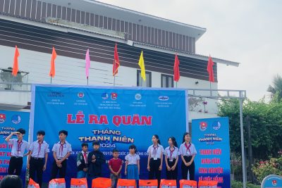 Tổ chức chương trình khởi động tháng thanh niên đoàn xã Bình Thuận.  Chi đoàn trường mầm non 18/3 phối hợp với đoàn xã tham gia dự lễ khởi động tháng thanh niên và phối hợp tổ chức tham khám và cấp thuốc miễn phí cho các cụ già xã Bình Thuận.
