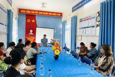 Trường Mầm Non 18/3 họp ban đại diện cha mẹ học sinh cuối năm
