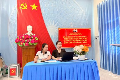 QUÁN TRIỆT, TUYÊN TRUYỀN VÀ TRIỂN KHAI THỰC HIỆN NGHỊ QUYẾT ĐẠI HỘI ĐẠI BIỂU TOÀN QUỐC LẦN THỨ XIV CỦA ĐẢNG